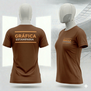Camiseta Personalizada Algodão Premium Feminina