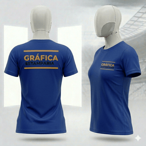 Camiseta Personalizada Algodão Premium Feminina