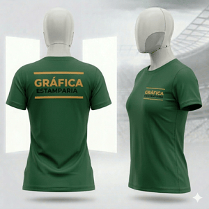 Camiseta Personalizada Algodão Premium Feminina
