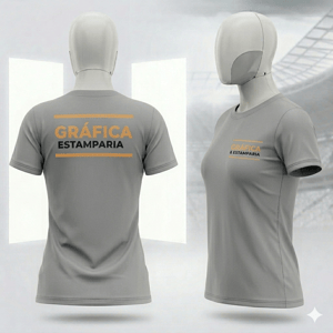 Camiseta Personalizada Algodão Premium Feminina