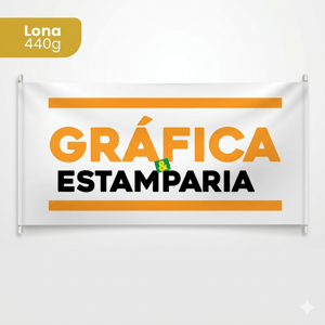 Faixa em Lona 440g Lona 440g Personalizado 4x0 Sem Revestimento Madeira Redonda Lateral 