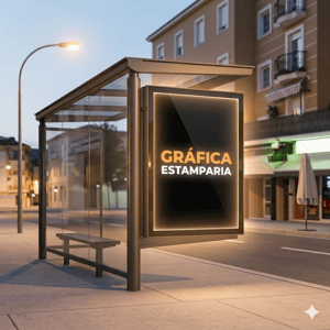 Lona Backlight Translúcida Personalizado 4x0 Semi Brilho Sem Acabamento 