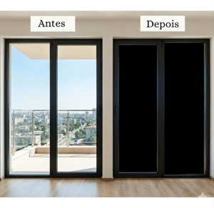 Adesivo Blackout Adesivo Blackout 0,10 Personalizado 4x0 Sem Revestimento Sem Acabamento Cola Cinza