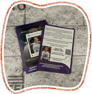 Folhetos - Couchê Brilho 90gr 10x14cm - 4x4 (frente e verso coloridos) - Sem verniz - Corte reto 