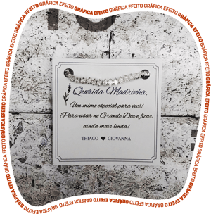 Tag para Jóias - Papel fotográfico - 180g - Tamanho 9x9cm - 4x0 Somente frente Brilho Corte reto + Furo 