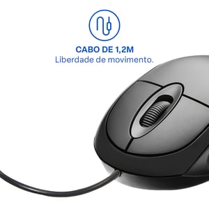 MOUSE COM FIO - MF100 - MULTILASER