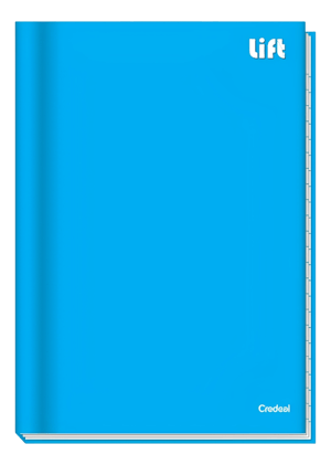 CADERNO BROCHURA GRANDE - CREDEAL LIFT 96 FOLHAS