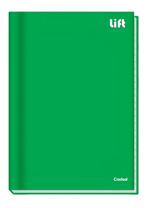 CADERNO BROCHURA GRANDE - CREDEAL LIFT 96 FOLHAS