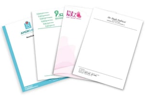 Bloco/Receituário com 50 folhas Sulfite 75g 15x21cm 4x0   