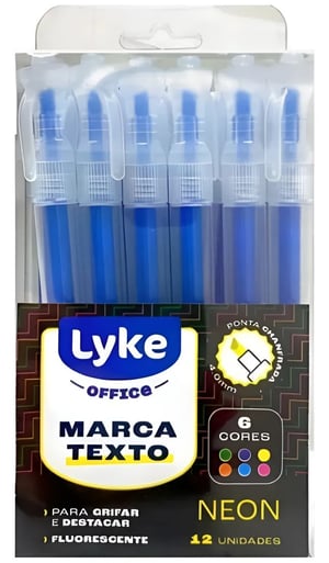 MARCA TEXTO - LIKE - AZUL NEON - AVULSO      