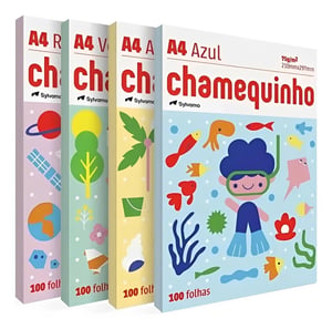 CHAMEQUINHO SULFITE COLORIDO  A4 - 75g/M²      