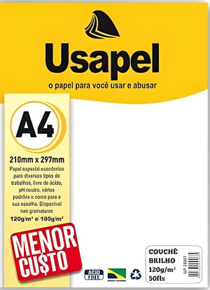 PAPEL COUCHÊ - USAPEL 120g      