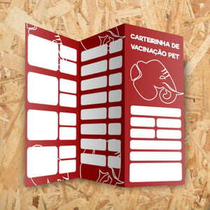 Carteira de vacinação - couchê      