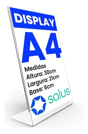 EXPOSITOR EM ACRÍLICO Acrílico  transparente   