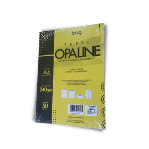 PAPEL OPALINE- BAAG A4 240g/m 50 FOLHAS      