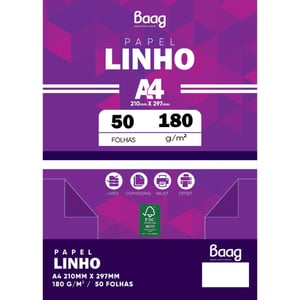 PAPEL LINHO A4 180 g/m      