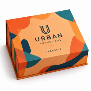 PRESSKITS - CAIXAS COM TAMPA EM PAPELÃO E BASE EM TRIPLEX