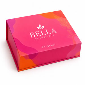 PRESSKITS - CAIXAS COM TAMPA EM PAPELÃO E BASE EM TRIPLEX