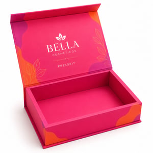 PRESSKITS - CAIXAS COM TAMPA EM PAPELÃO E BASE EM TRIPLEX