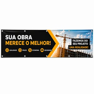 FAIXAS EM LONA / OPÇÃO  C/ ILHÓS