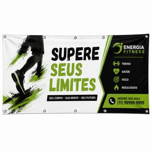 FAIXAS EM LONA / OPÇÃO  C/ ILHÓS