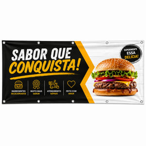 FAIXAS EM LONA / OPÇÃO  C/ ILHÓS