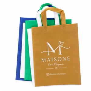 SACOLAS ECO BAG TNT/ IMPRESSÃO UM LADO / APENAS UMA COR