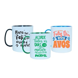 Caneca com alça personalizada