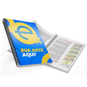 Apostila A4 com Capa Brilho 180g com Wire-o Capas Acrílicas Preta e Transparente A4 21x29,7cm P&B e Colorida Capa Foto Brilho 180g Fechamento em Wire-o Verifique o Prazo de entrega de sua demanda antes de efetuar a compra