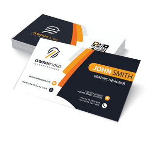 Cartão de visita Supremo 305g 9x5cm 4x1 Verniz Total Frente Corte Reto 