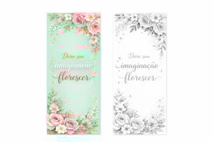 Marcador de Página Couchê 250g 5x18 4x1 Verniz Total Frente  