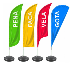 Wind Banner (Estampado) Tecido Oxford  4X4   
