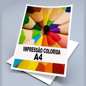Impressão Colorida (QUANTIDADE) A4 Sulfite - 75gr     