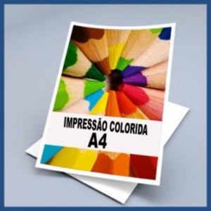 Impressão Colorida Sulfite 75gr 21x29,7 1X0   