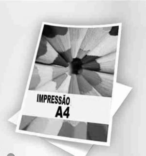 Impressão Preto e Branco Sulfite 75gr 21X29,7 1X0   