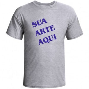 Camiseta Cinza 100% Poliéster     