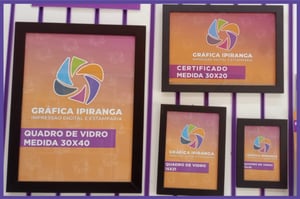 Quadro de Vidro  Personalizado    