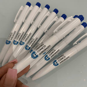 CANETA EM PLÁSTICO COM IMPRESSÃO