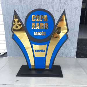 TROFÉU MDF 6MM COM ACRÍLICO 20CM      
