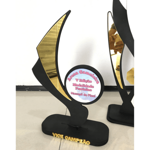 TROFÉU MDF 6MM COM ACRÍLICO 20CM      