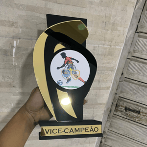 TROFÉU MDF 6MM COM ACRÍLICO 20CM      