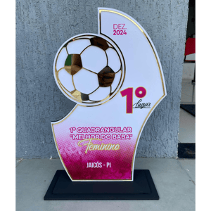 TROFÉU MDF 6MM COM ACRÍLICO 20CM      