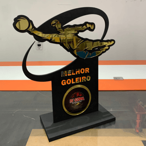 TROFÉU MDF 6MM COM ACRÍLICO 20CM      