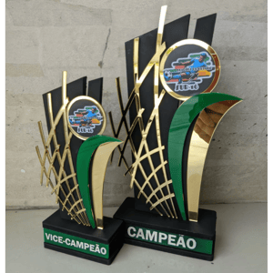 TROFÉU MDF 6MM COM ACRÍLICO 20CM      