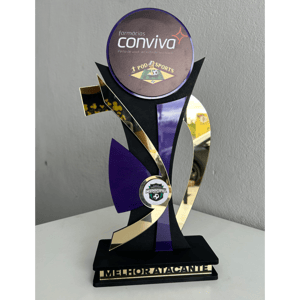 TROFÉU MDF 6MM COM ACRÍLICO 20CM      