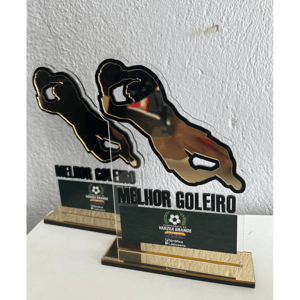 TROFÉU MDF 6MM COM ACRÍLICO 20CM      