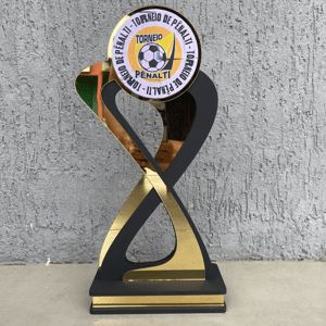 TROFÉU MDF 6MM COM ACRÍLICO 20CM      