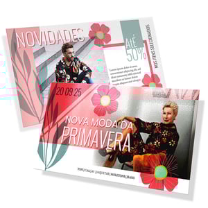 CARTÃO DE AGRADECIMENTO 10X18CM IMPRESSÃO FRENTE E VERSO  SEM VERNIZ COUCHE 250      