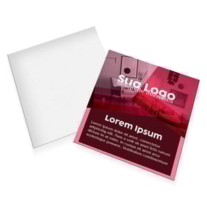 CARTÃO DE AGRADECIMENTO 9x10CM IMPRESSÃO FRENTE SEM VERNIZ COUCHE 250      