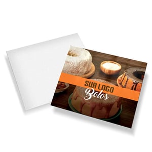 CARTÃO DE AGRADECIMENTO 14X18CM IMPRESSÃO FRENTE SEM VERNIZ COUCHE 250      